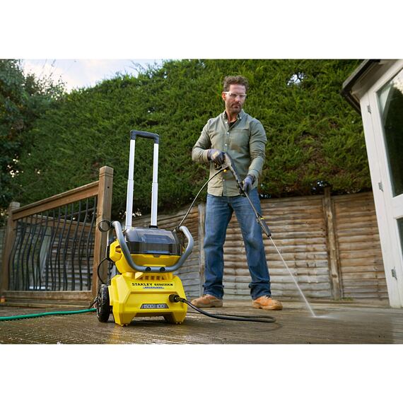 STANLEY SFMCPW1500B aku tlaková myčka 2*18V FATMAX, 100 bar, samonasávání, bez baterie