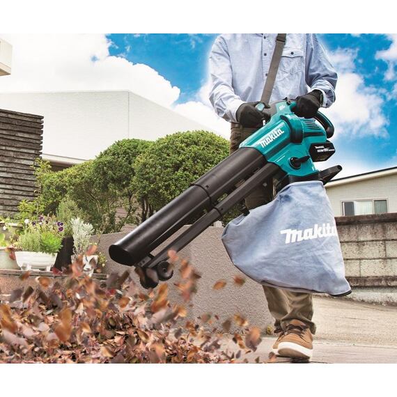 MAKITA DUB187Z aku ofukovač/vysavač 18V Li-Ion, dlouhá tryska s kolečky, bez baterie