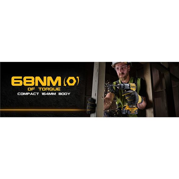 DeWalt DCD100YP2T aku příklepová vrtačka 18V/2*5Ah, 68Nm, 0-450/1650 ot./min., kufr