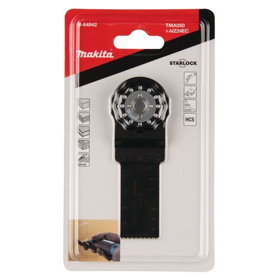 MAKITA B-64842 pilový list rovný 24x50mm HCS TMA050 Starlock (i pro O.I.S.)