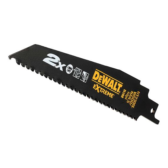 DeWalt DT2300L pilky do ocasky pro demoliční a hrubé práce, dřevo s hřebíky, rychlý řez, 5ks