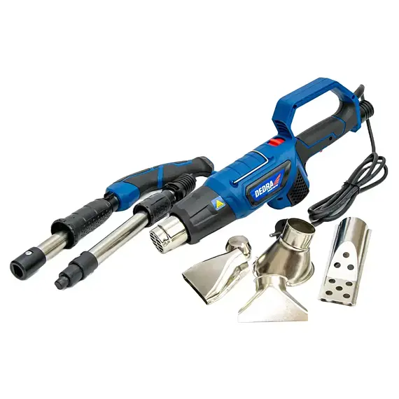 DEDRA horúcovzdušná pištoľ na burinu - vypaľovač buriny 3v1, 2000W, 60°C/350°C/600°C, DED7975