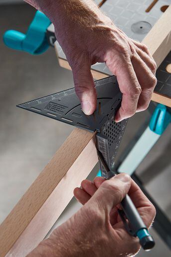 WOLFCRAFT uholník 3D VARIO nastaviteľný pre tesárov a stolárov, 5209000