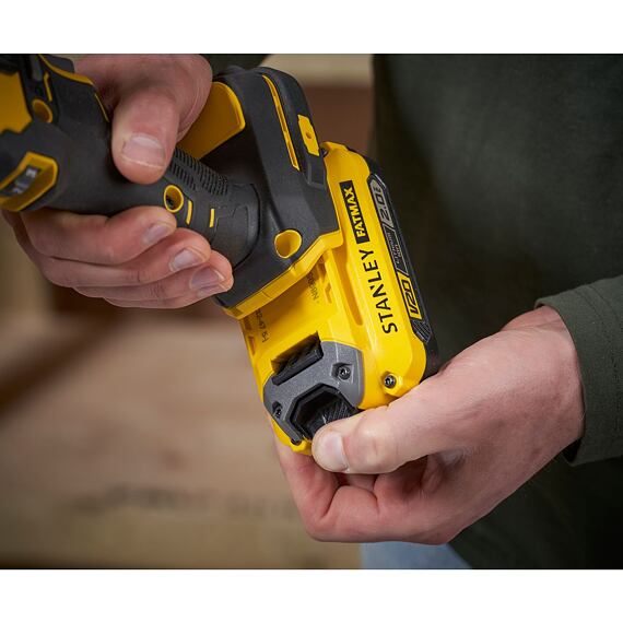 STANLEY SFMCE210B aku pásový pilník FATMAX V20, 18V, 13mm, bez baterie