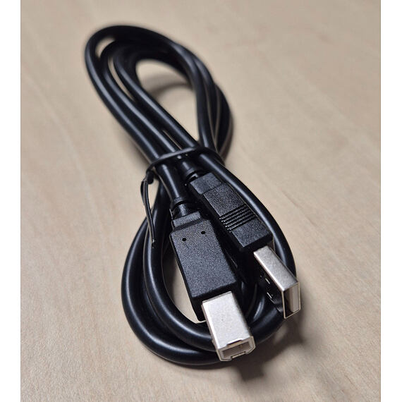 USB A-B kabel propojovací, 1m, černý