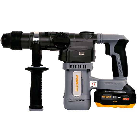 PROCRAFT INDUSTRIAL HD20A aku kombinované kladivo 20V/4Ah, 3,8J, bezuhlíkový motor