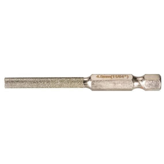 MAKITA D-73754 pilník kulatý průměr 4,5mm pro broušení řetězu upnutí 1/4" 6-ti hran do vrtačky
