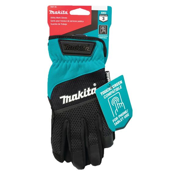 MAKITA P-84676 rukavice pracovní STANDARD, vel.XL/10, prodyšné, ovládání telefonu