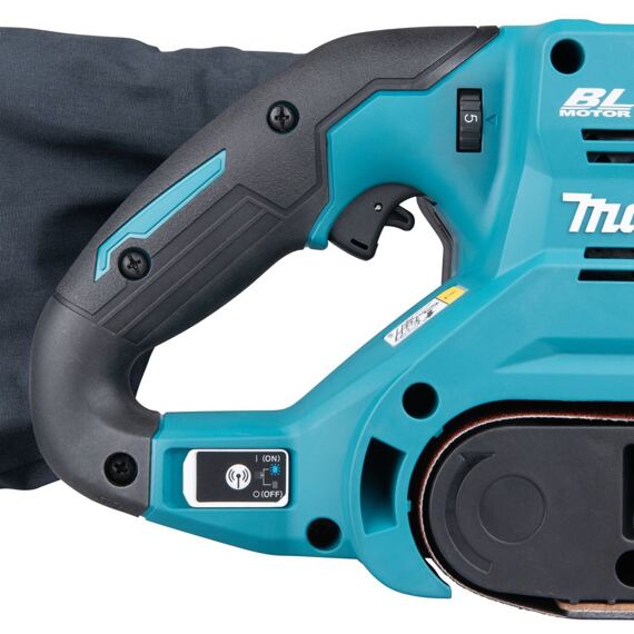 MAKITA BS001GZ aku pásová bruska XGT 40V, 76*533mm, 120-470 m/min, bez baterie