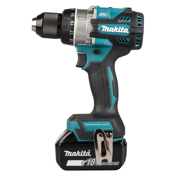 MAKITA DHP492RTJ aku bezuhíková příklepová vrtačka LXT 18V/2*5Ah, 130Nm, 0-550/2100 ot./min., MAKPAC