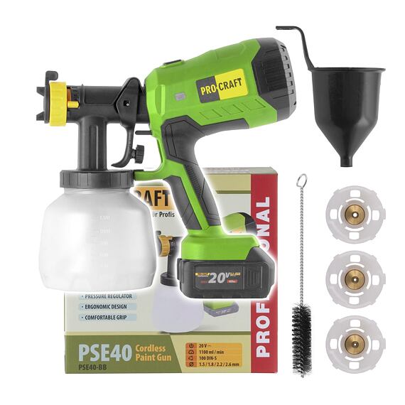 PROCRAFT PSE40bb aku stříkací pistole 20V, bez baterie