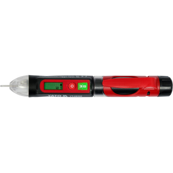 YATO zkoušečka napětí indukční 12-1000V, LCD displej, YT-28320