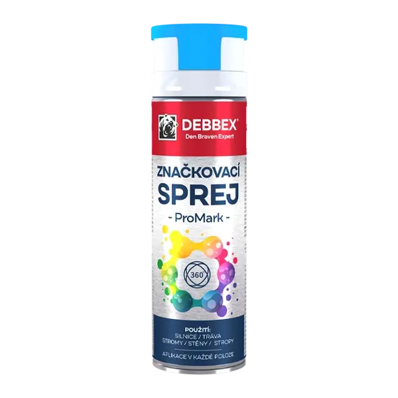 DEBBEX značkovací sprej PRO MARK Modrá 500ml, TP00003DBX