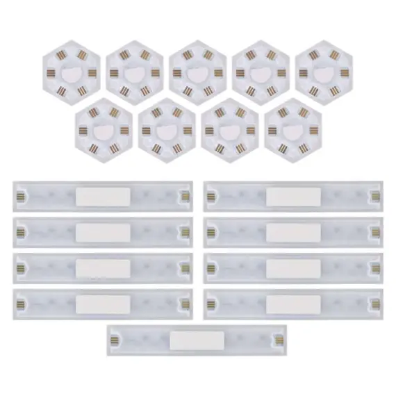 EMOS GoSmart LED svítidlo Lines černé, 9 dílů, 34 W, RGBIC stmívatelné, WiFi