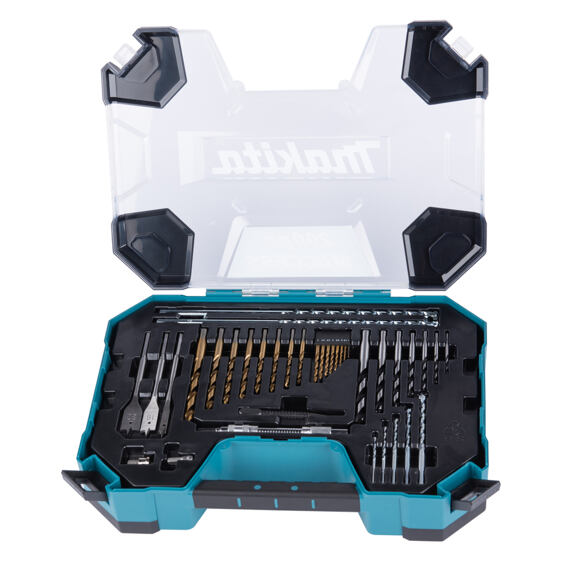 MAKITA E-22610 sada vrtáků, bitů a ručního nářadí, 200ks, rozkládací kufr (old=D-37194)