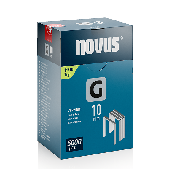 NOVUS sponky G11, 10mm, 5000ks