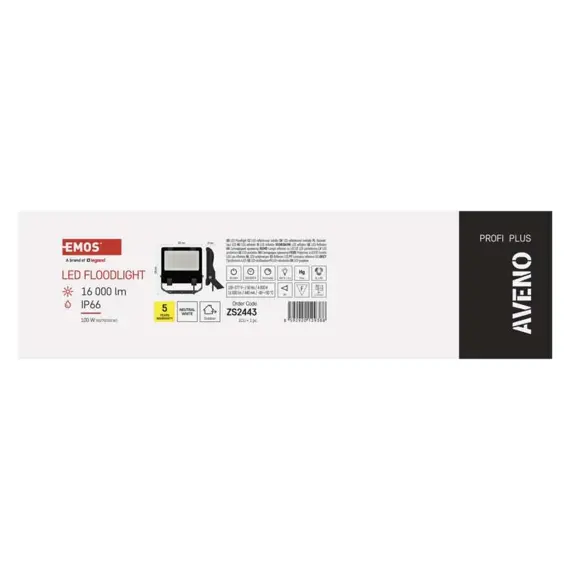 EMOS LED reflektor 100W AVENO, 16000lm, IP66, ZS2443