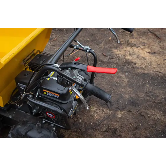 PROTECO motorový přepravník - DUMPER s radlicí na sníh, 6,5HP, 4x4, 400kg, 240l, 51.03-KM-400-RAD