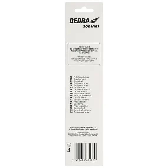 DEDRA 2001A61 detailingový štětec pro interiér, kulatý, štětiny 45mm
