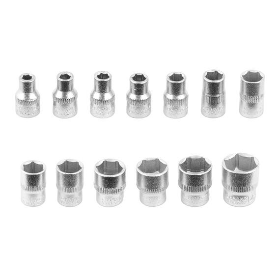 PROCRAFT WS216 gola sada 216-dílná, 1/4"+3/8"+1/2", očkoploché klíče