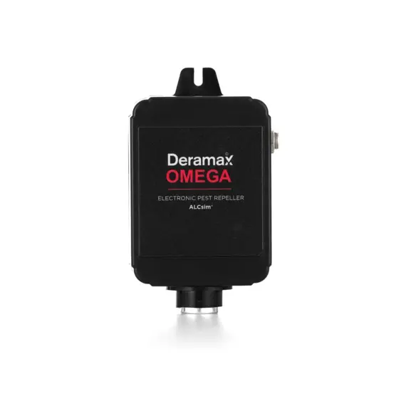 DERAMAX Omega Ultrazvukový plašič kun a hlodavců II. generace s ALCsim, simuluje útok dravců, 450m2