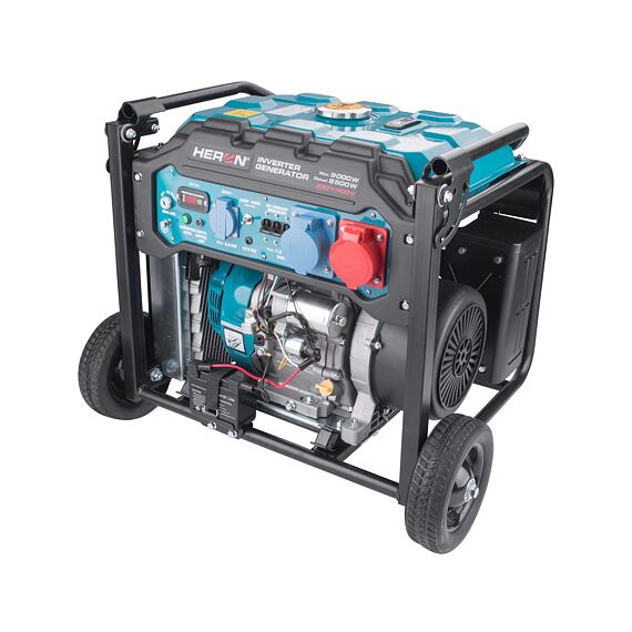 HERON elektrocentrála digitální invertorová 400V/230V, 9000W/8500W, AVR, 73kg, 8896235