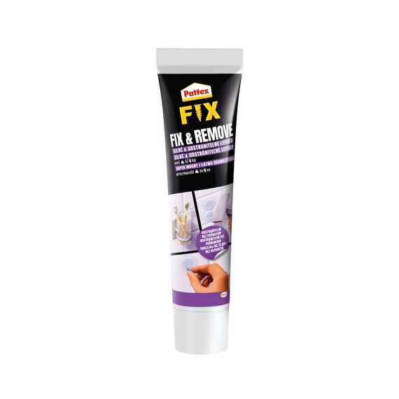 PATTEX lepidlo FIX - REMOVE 44g, silné a snadno odstranitelné, 6kg zatížení, 351