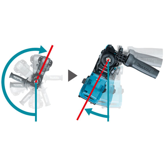 MAKITA HR011GZ aku kombinované kladivo SDS+, XGT 40V, 3,3J (1200W)
