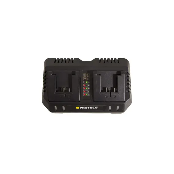 PROTECO aku sada nabíječka DUAL 20V 4A + 2* akumulátor 20V/8Ah, 51.99-DUAL-8000