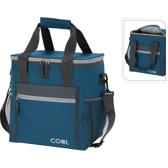 taška chladící 20l, polyester, 29*22*31cm, modrá, 387205