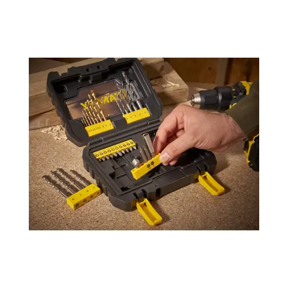 STANLEY STA88550 sada vrtáků do kovu TITANIUM, 31-dílná, kufr