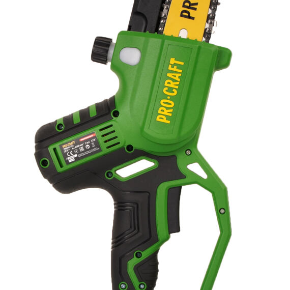PROCRAFT PKA32Li-P aku ruční řetězová pilka 20V/4Ah, lišty 152+203mm, bezuhlíkový motor, POUZDRO