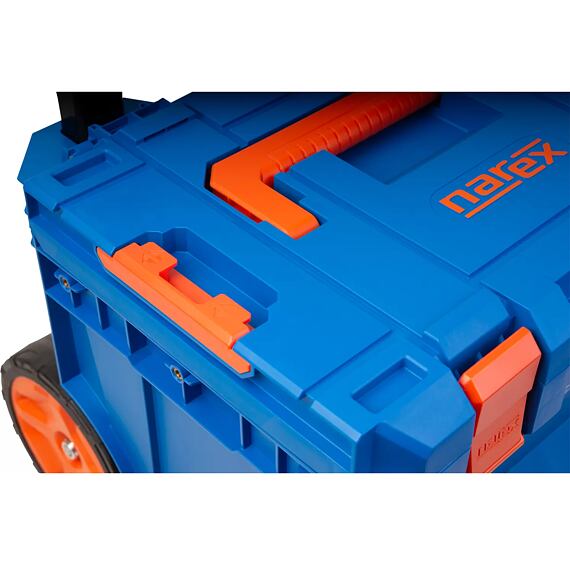 NAREX 65407031 systémový kufr NarexBox 4 RB, vozík s bytelnými koly, 444*414*618mm, IP65