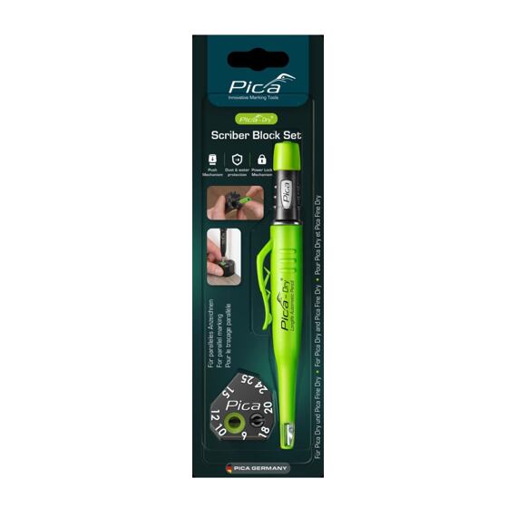 PICA adaptér rýsovací Scriber Block + tužka Pica Dry - set pro rovnoběžné značení, B30801