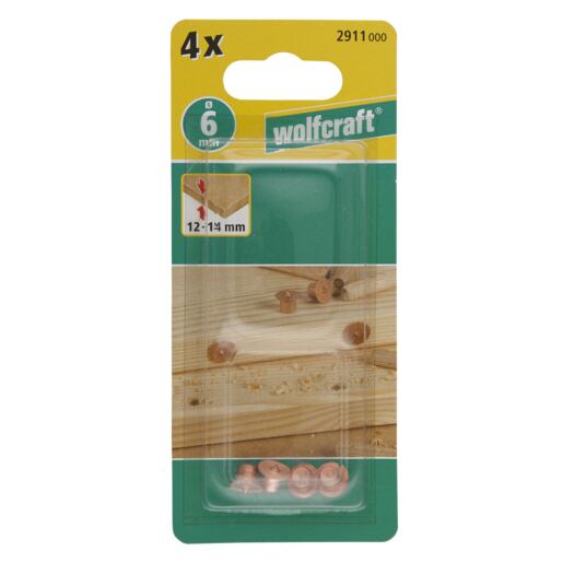 WOLFRAFT 2911000 válečky centrovací, značníky pr.6mm Fix (4ks)