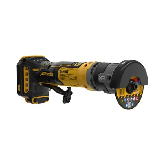 DeWalt DCG430N aku přímá řezačka 18V XR, pro kotouče 76mm, bezuhlíkový motor, bez baterie