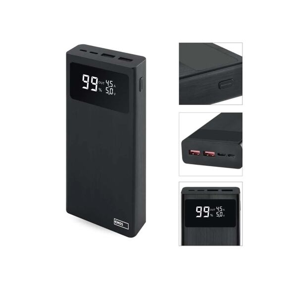 EMOS powerbanka Beta Q20, 20000mAh, 22,5W černá, B0532B