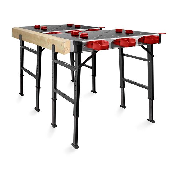 FORTUM stůl pracovní skládací, 85*60cm, výška 73,5-88,5cm, 4759990