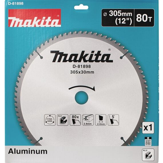 MAKITA D-81898 pilový kotouč 305*30 80Z TCT na hliník (old=D-73019)