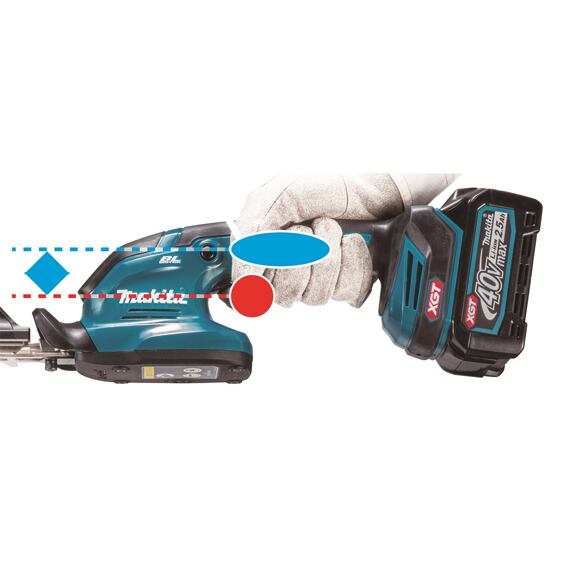 MAKITA UH023GZ aku plotostřih XGT 40V, lišta 20cm, střih 8mm, bez baterie