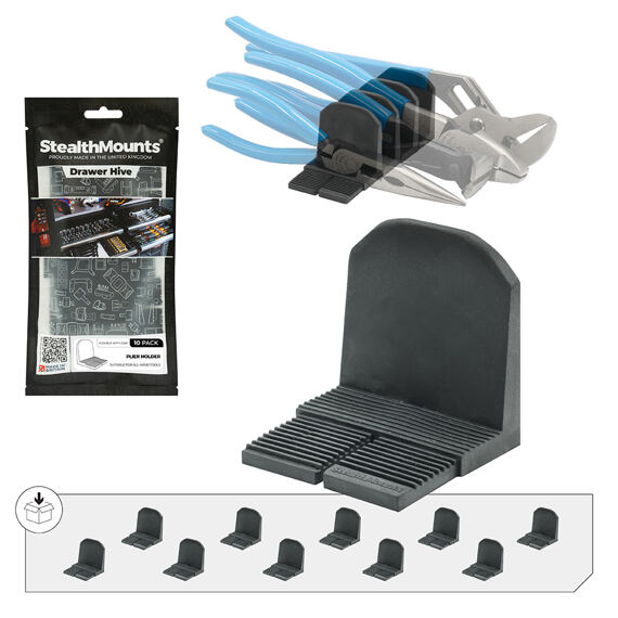 StealthMounts Drawer Hive držák kleští TPE, do zásuvek, 10ks
