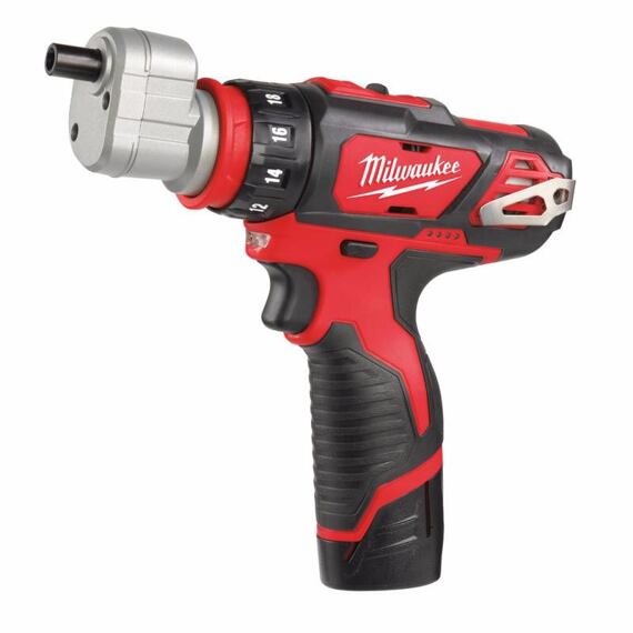 MILWAUKEE M12 BDDXKIT-202C aku skrutkovač s výmennými nástavcami 12V/2Ah