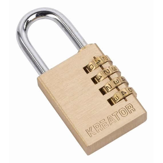 KREATOR zámok visiaci 60mm štvormiestny kód KRT557011