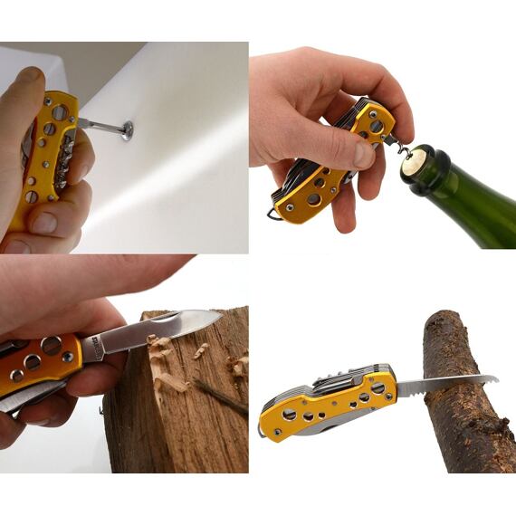CATTARA nůž kapesní MULTI 10cm, čepel 6cm, 13 nástrojů, HRC48, 13252