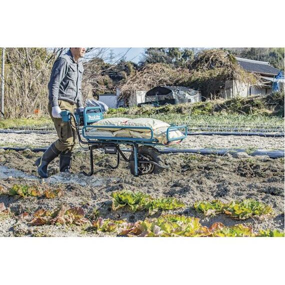 MAKITA DCU180Z aku přepravní kolečko, 18V bez baterie, max.130kg, 0-1,5/3,5km/hod, bez korby a koše