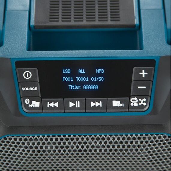 MAKITA DMR202 aku prehrávač USB + BLUETOOTH, 10,8-18V bez batérie