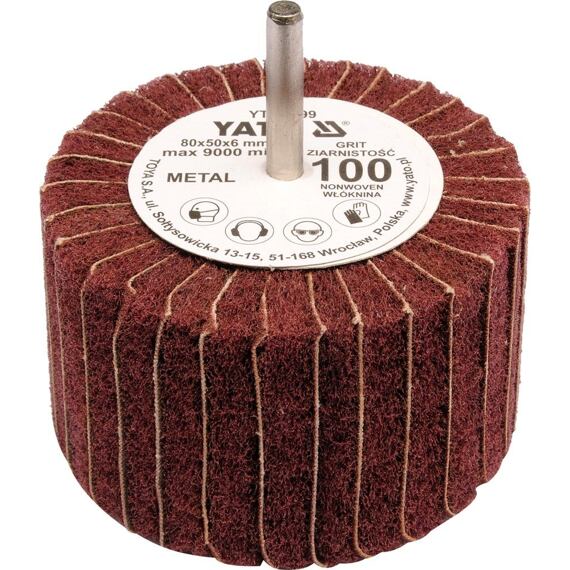 YATO lamelový kotúč na stopke 6mm 80*50 K200 YT-83401
