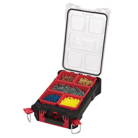 MILWAUKEE 4932464083 organizer PACKOUT střední nárazuvzdorný polymer, IP65, 5 samostatných boxů