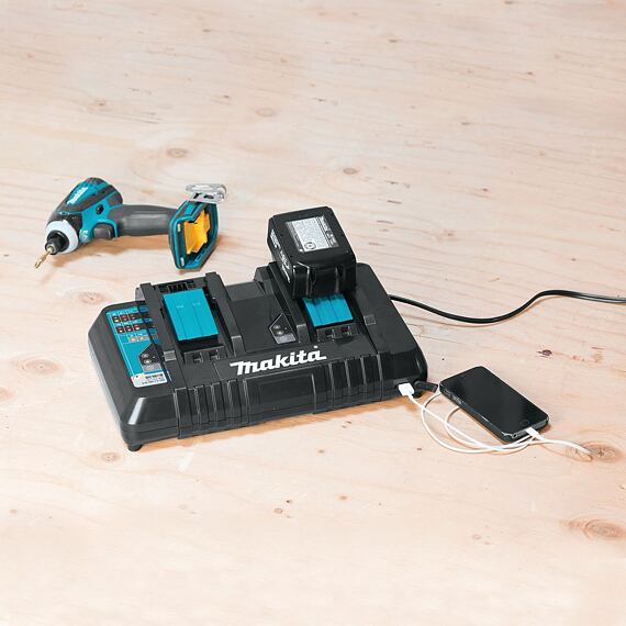 MAKITA DC18RD rychlonabíječka pro 2x aku 18V