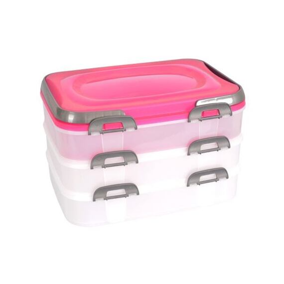 dóza PIKNIK s uchy, 3 patra, 40*30*27cm, PH, 282878